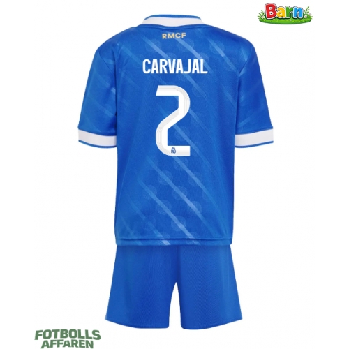 Real Madrid Daniel Carvajal #2 Tredjeställ Barn 2025-26 Kortärmad (+ Korta byxor)
